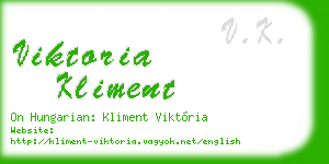 viktoria kliment business card