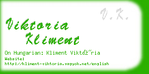 viktoria kliment business card